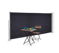 STORE LATERAL GRIS ANTHRACITE 3x1.6m RETRACTABLE POUR TERRASSE, BRISE-VUE JAR...