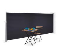 STORE LATERAL GRIS ANTHRACITE 3x1.8m RETRACTABLE POUR TERRASSE, BRISE-VUE JAR...