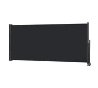 Store latéral rétractable - 120 x 300 cm - Protection UV - 100 % polyester - Résistant aux intempéries - Poignée facile - Gris élégant - Parfait pour terrasse et balcon