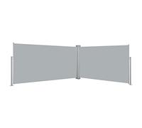 Store latéral rétractable - 160 x 600 cm - Gris - Brise-vue pour extérieur, abri et protection contre le vent pour jardin, balcon, terrasse, terrasse et arrière-cour