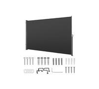Store Latéral Rétractable 180x300 cm Gris Polyester