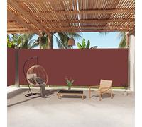 Store latéral rétractable - 220 x 1000 cm - Protection UV - Brise-vue - Marron - Pour balcon et terrasse - À enroulement automatique - Brise-vue pour jardin