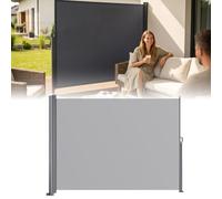 Store latéral rétractable - Paravent pliable - Imperméable et résistant aux UV - Pour jardin, balcon, piscine et terrasse - 200 x 600 cm