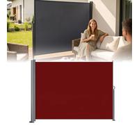Store latéral rétractable - Paravent pliable - Imperméable et résistant aux UV - Pour jardin, balcon, piscine et terrasse - 200 x 600 cm