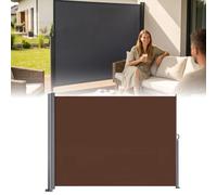 Store latéral rétractable - Paravent pliable - Imperméable et résistant aux UV - Pour jardin, balcon, piscine et terrasse - 200 x 600 cm