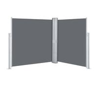 Store Latéral Rétractable, Store Brise-Vue Paravent Auvent Latéral Extérieur Double 170x600cm Anthracite