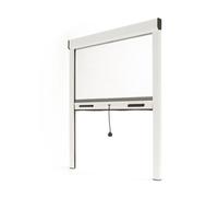 Store Moustiquaire ALU recoupable - L150 x H160cm - Blanc