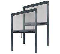 Store Moustiquaire - AVOSDIM - Recoupable - Aluminium - L125 x H160cm - Gris Anthracite