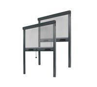 Store moustiquaire Recoupable Alu - L 100 x H 160 cm - Gris - Lot 2