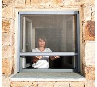 Store Moustiquaire Recoupable - AVOSDIM - LUXE - Aluminium - Argent - 80x100cm