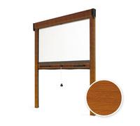 Store Moustiquaire Recoupable - AVOSDIM - LUXE - Aluminium - Chêne Dôré - 150 x 220 cm