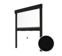 Store Moustiquaire Recoupable - AVOSDIM - LUXE - Aluminium - Noir RAL9011 - L100 x H160cm