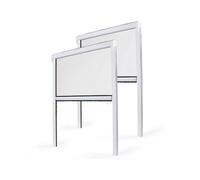 Store Moustiquaire Recoupable PVC Blanc - L 130 x H 160 cm - Lot 2