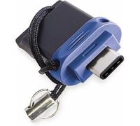 Store 'n' Go Dual USB Flash Drive I USB 3.2 Gen 1 & USB-C I 32 GB I USB 2 in 1 I USB-C/USB-A I External Storage for Smartphone Laptop... I Data Stick I Blue/Black