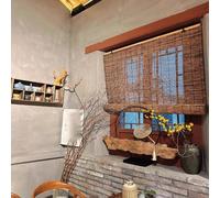 Store Naturel en Bambou et Roseau pour Pergola - Rideau Vertical Décoratif en Herbe Tressée pour Séparation Intérieur/Extérieur, Décoration Maison