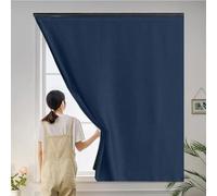 Store Occultant 110 x 175 cm, Temporaires, Rapide Installation Simple, Économie D'Énergie, Opaque Blackout Stores Enrouleur Occultant avec Ruban Nano,pour Grenier, Bleu