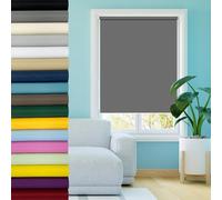 Store Occultant 80 x 50 cm Portable Blackout Blind, Store Occultant en Bambou Exterieur Facile à Montage, Protection de Privée pour Chambre, Bébé Chambre, Bureau, Gris Foncé