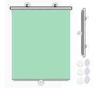 Store occultant à Ventouse - sans perçage - 50x125cm pour fenêtre - Verts Rideau Protection Solaire Isolant Thermique - Amovible - pour Chambre/Salon/Bureau/Cuisine/Voiture