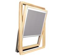 Store occultant Compatible fenêtre de Toit Roto ® - Taille châssis 114cm x 118cm - Gris Clair