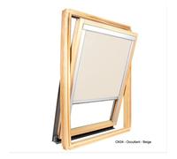 Store Occultant Compatible Velux ® pour Dimension CK04 - Beige