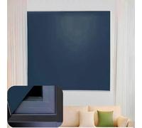 Store Occultant Fenêtre 115 x 75 cm, Isolation Thermique, Double Tissu, Facile à Montage, Personnalisable Stores Intérieurs, Rideau Fenetre avec Ruban adhésif pour Fenêtre, Bleu Foncé