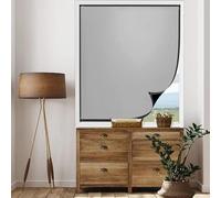 Store Occultant Fenêtre 70 x 60 cm, Portable, Protection Soleil, Imperméable, Ajustable et Amovible Store Jour et Nuit Isolant Thermique avec Ruban Nano,pour Grenier, Gris