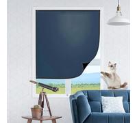 Store Occultant Fenetre de Toit 110 x 80 cm, sans Perçage, Facile à Installer, 100% Occultant Protection Vie Privée Store de Occultant sans Perçage avec Ruban Nano,pour Grenier, Bleu