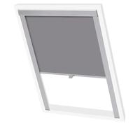 Store occultant gris M04/304 pour fenêtre de toit, revêtement en aluminium résistant à la chaleur, facile à monter, 100 % polyester, idéal pour n'importe quelle pièce