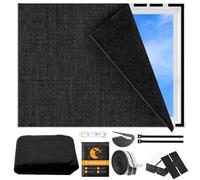 Store occultant pour fenêtre, sans perçage, 100 % opaque, protection solaire, fenêtre de toit, voyage, protection solaire intérieure, réglable et amovible, 100 x 150 cm