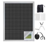 Store Occultant sans Percage 1.45 × 2 m, 420D Silver-Coated Oxford Fabric, Découpable, avec Velcro, Mètre et Ciseaux, pour la Protection Solaire, Protégé Contre Les UV