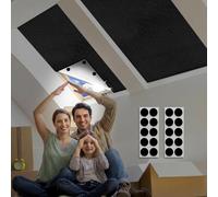 Store Occultant sans Percage 100 x 145 cm, Film Occultant Fenêtre, Occultant Fenetre, Portable Anti Chaleur Occultant Fenetre avec Scratch, pour Fenêtre de Toit Fenêtre Velux Porte, Coupe Libre