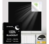 Store Occultant sans Percage 400 * 145cm, Store Occultant Fenetre 100% Matériau Blackout Con Nastri Autoadesivi, Portable Rideaux Occultants Thermiques pour Chambre, Bébé Chambre, Bureau, Caravane