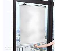 Store Occultant sans Perçage pour Fenetre,Rideaux Isolation Thermique avec Ventouse,Opaque,Brise-vue et Protection Solaire,pour Fenêtre de Toit Chambre Jardin Voiture (W*H:50x125cm(20x49in))