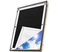 Store Occultant Sans Perçage Pour Velux F06 Et 206-48X93Cm, Rideau Occultant Thermiques Avec Ventouse, Protection Solaire Et Isolant Thermique, Store Pour Chambre, Bébé Chambre, Grenier