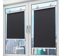 Store Occultant sans Perçage Ventouse, 30x60 60x150cm 80x200cm Store Enrouleur 99% Opaque Thermique Anti-UV, Rideau pour Fenêtre de Toit Velux Chambre Voiture Pare Soleil(55W x 150H cm)