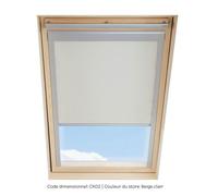 Store Occultant Compatible avec VELUX CK02, Beige Clair