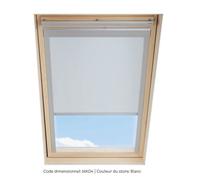 Store occultant SOLSTRO, Blanc, compatible avec VELUX GGL MK04, GGU MK04, GPL MK04, GPU MK04