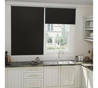 Store occultant TRMLBE 80x210cm sans percer Store extérieur avec 140cm de corde perlée Store à tirage latéral Store à enroulement pour fenêtre et porte, noir