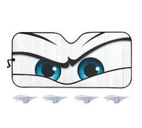 Store Pare-Brise Aux Yeux Cartoonisés,Protection UV et Isolation Thermique | Pare-Soleil Polyvalent pour Vitrage - Idéal Voyage Extérieur et Cadeaux