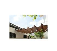 Store Pare-soleil Rétractable - Auvent Ondulé, Protection Anti-UV, Kit D'installation Inclus, Idéal Pour Patios, Cours Intérieures, Jardins Et Terrasses(brun,1x6m)