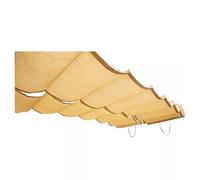 Store Pare-soleil Rétractable Pour Pergola - Bâche Coulissante Avec Accessoires De Fixation Inclus - Tissu HDPE - Voile D'ombrage Ondulée Pour Terrasse, Jardin, Cour(Beige,1x7m)