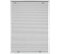 Gardinia Store Plissé Solo à Ventouses, Store Pliant Opaque, Kit de Montage Inclus, 2 Rails de Commande en Aluminium, Gris, 100 x 130 cm (LxH)
