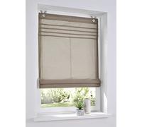 Store plissé / à œillets Kessy avec passepoil, Tissu, naturel, ca. 80 * 140 cm