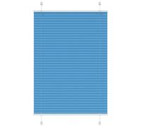 vidaXL Store plissé bleu 100x100 cm largeur du tissu 99,4 cm polyester, store plissé de fenêtre, store accordéon, store 4015177