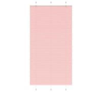 vidaXL Store plissé rose 110x200 cm largeur du tissu 109,4cm polyester, store plissé de fenêtre, store accordéon, store 4015468