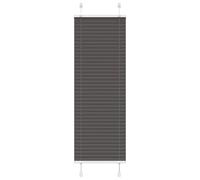 vidaXL Store plissé de fenêtre 4015132 Noir 45x150 cm Polyester largeur tissu 44,4 cm