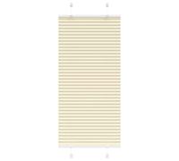 vidaXL Store plissé crème 60x150 cm largeur du tissu 59,4 cm polyester, store plissé de fenêtre, store accordéon, store 4015288