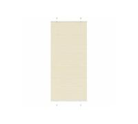 Store plissé crème 90x200 cm largeur du tissu 89,4 cm polyester, store plissé de fenêtre, store accordéon, store 4015311