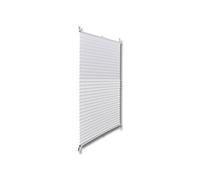 Store plissé en blanc 60 x 125 cm