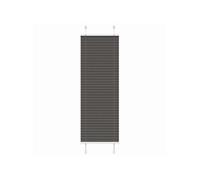 Store plissé noir 50x100 cm largeur du tissu 49,4 cm polyester, store plissé de fenêtre, store accordéon, store 4015116